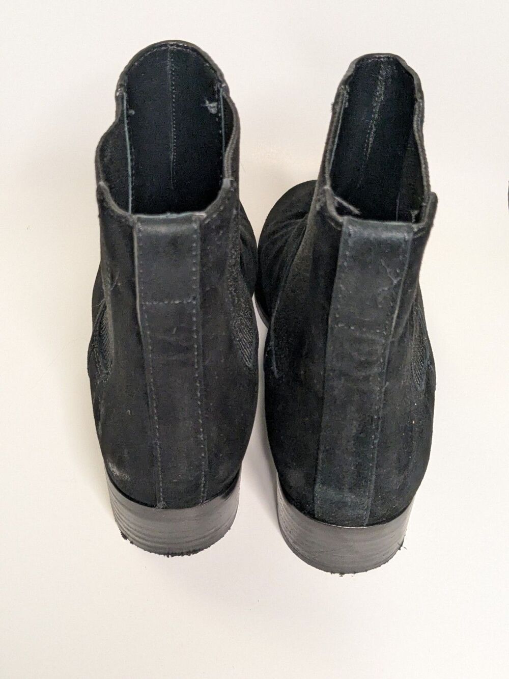 Tory Burch Milburn Convertible Riding Boots Womens 7 Black Leather Suede Knee Hi - Picture 16 of 16